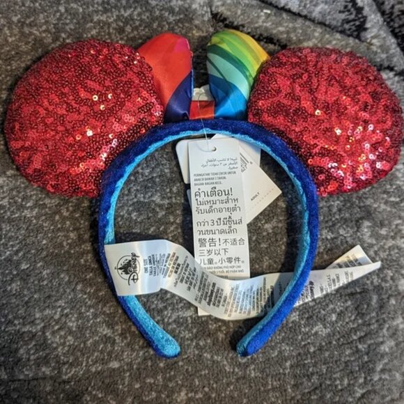 Disney Parks Epcot 40th Anniversary sequined Ears headband brand new - Picture 6 of 13